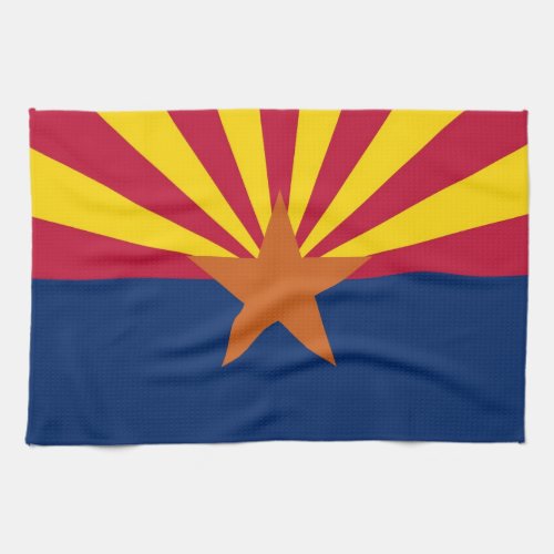 Kitchen towel with Flag of Arizona USA