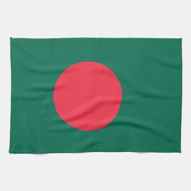 Kitchen towel with Flag of Bangladesh (Horizontal)
