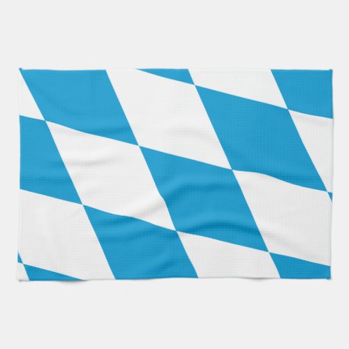 Kitchen towel with Flag of Bavaria Germany