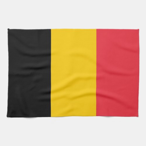 Kitchen towel with Flag of Belgium