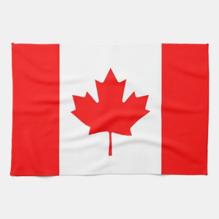 Kitchen Towel With Flag Of Canada