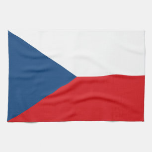 Kitchen towel with Flag of Cezchia