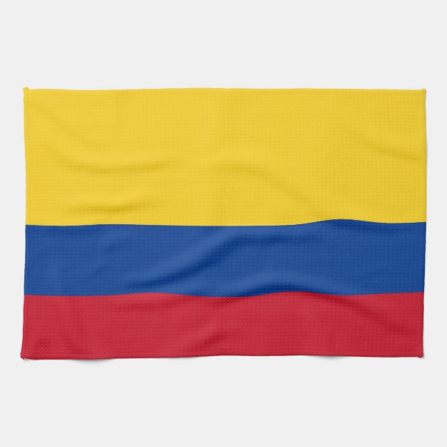 Kitchen towel with Flag of Colombia (Horizontal)