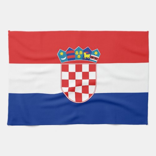 Kitchen towel with Flag of Croatia