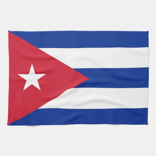 Kitchen towel with Flag of Cuba