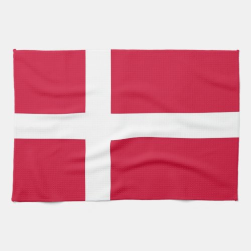 Kitchen towel with Flag of Denmark