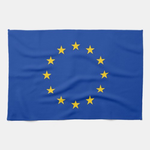 Kitchen towel with Flag of European Union