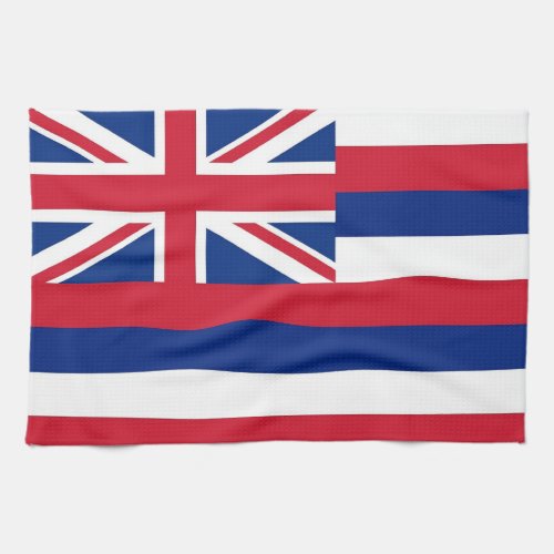 Kitchen towel with Flag of Hawaii USA