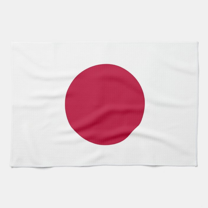 Kitchen towel with Flag of Japan | Zazzle.com