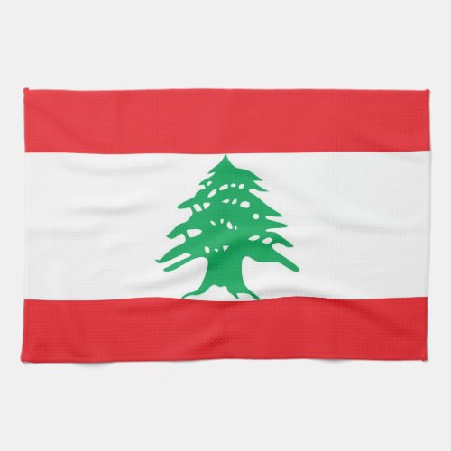 Kitchen towel with Flag of Lebanon