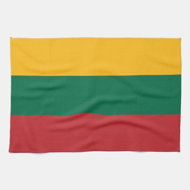 Kitchen towel with Flag of Lithuania (Horizontal)
