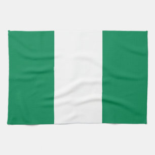 Kitchen towel with Flag of Nigeria