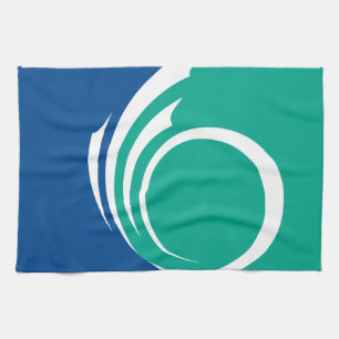 Kitchen towel with Flag of Ottawa, Canada