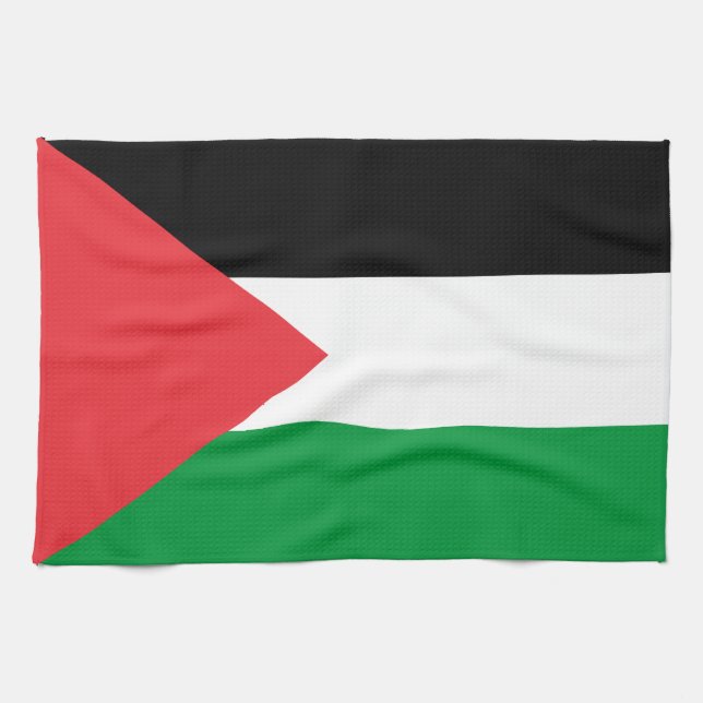 Kitchen towel with Flag of Palestine (Horizontal)