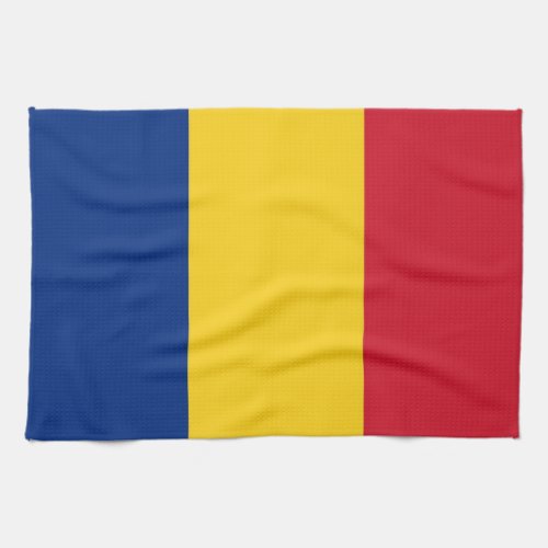 Kitchen towel with Flag of Romania