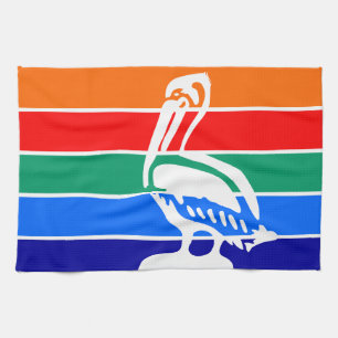 Kitchen towel with Flag of St. Petersburg, Florida