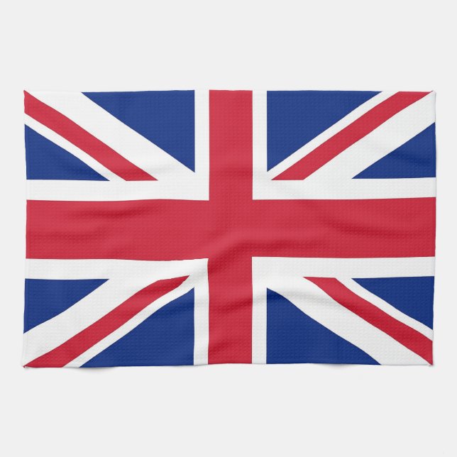 Kitchen towel with Flag of United Kingdom (Horizontal)