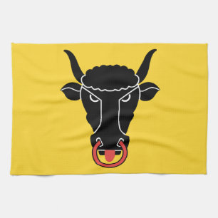 Kitchen towel with Flag of Uri, Switzerland