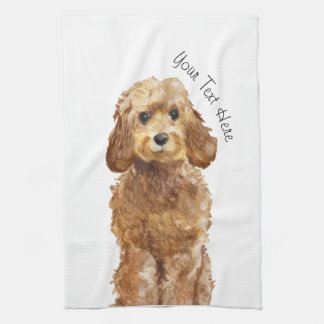 Kitchen Towel with Golden Honey Cockapoo