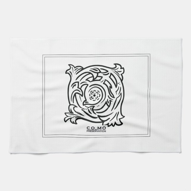 Kitchen Towel with Inner Logo Design (Horizontal)