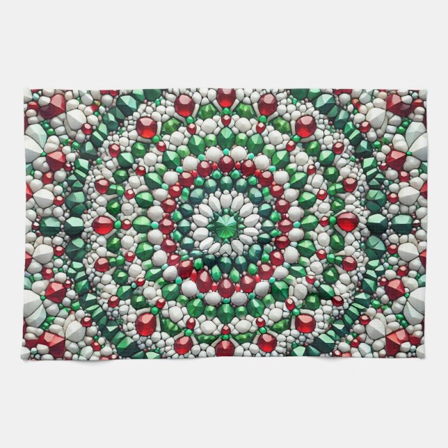 Kitchen towel with Italian Colors Design (Horizontal)
