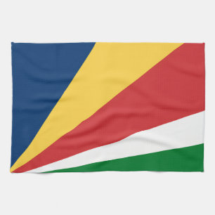 Kitchen towel with Seychelles Colors Design