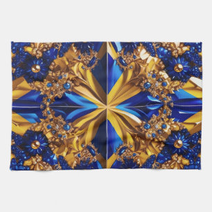 Kitchen towel with Sweden Colors Design