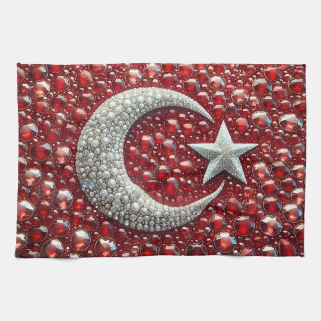 Kitchen towel with Turkish Colors Design (Horizontal)