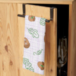 Kitchen towel with yaki print.