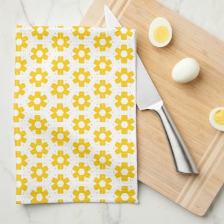 Kitchen Towel - Yellow Florets