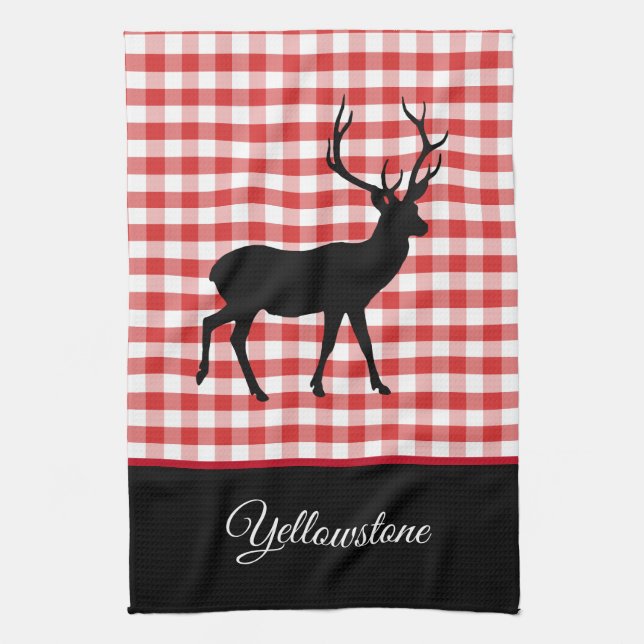 Kitchen Towel-Yellowstone Deer Kitchen Towel (Vertical)