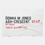 Donna M Jones Ash~Crescent   Kitchen Towels