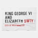 king george vi and elizabeth  Kitchen Towels