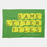 Game Letter Tiles  Kitchen Towels