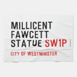 millicent fawcett statue  Kitchen Towels