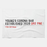 YOUNG'S CORONA BAR established 2020  Kitchen Towels