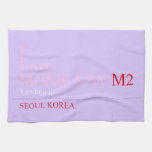 I Love MONiCA.SY  Kitchen Towels
