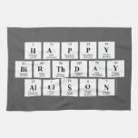 Happy
 Birthday
 Allison  Kitchen Towels