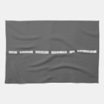 Pink fluffy unicorns dancing on rainbows.  Kitchen Towels