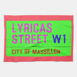 lyricas Street  Kitchen Towels