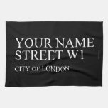 Your Name Street  Kitchen Towels