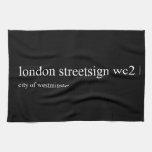 london streetsign  Kitchen Towels