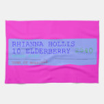 Rhianna hollis 10 elderberry  Kitchen Towels