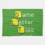 Game Letter Tiles  Kitchen Towels