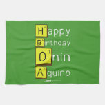 Happy
 Birthday
 Onin
 Aquino  Kitchen Towels