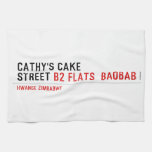Cathy's Cake Street  Kitchen Towels