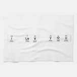 I LuV YOU  Kitchen Towels