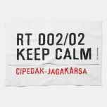 RT 002/02 KEEP CALM  Kitchen Towels