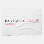 ilove music  Kitchen Towels