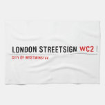 london streetsign  Kitchen Towels